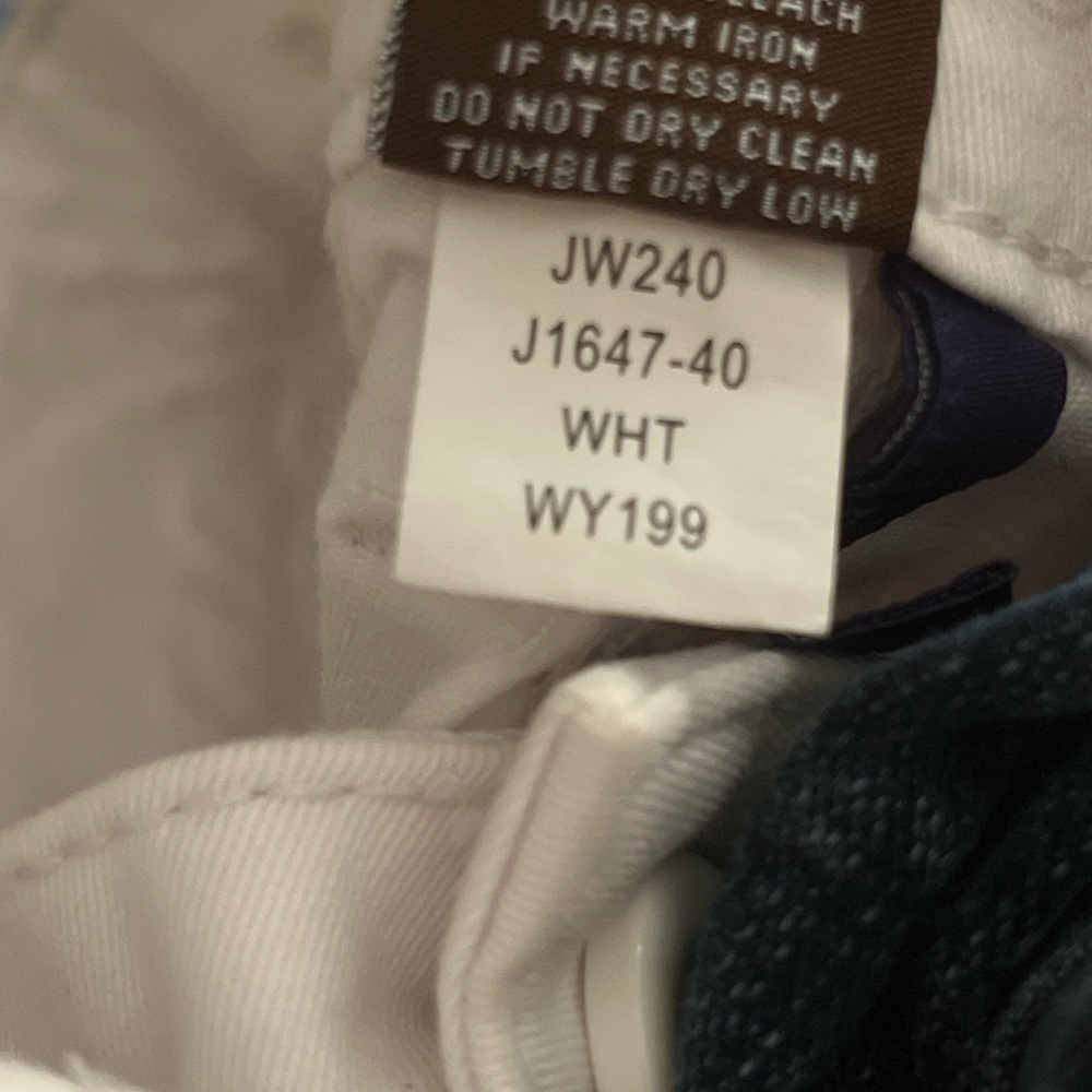 2 pairs JAG Jeans - White and Blue Denim Straight/Wide Leg - Size 10 - Picture 8 of 10